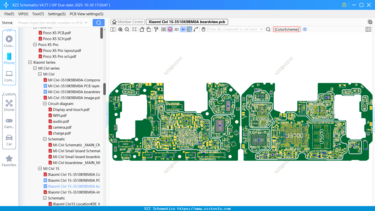 Xiaomi Civi 1S-3510K9BM0A Boardview